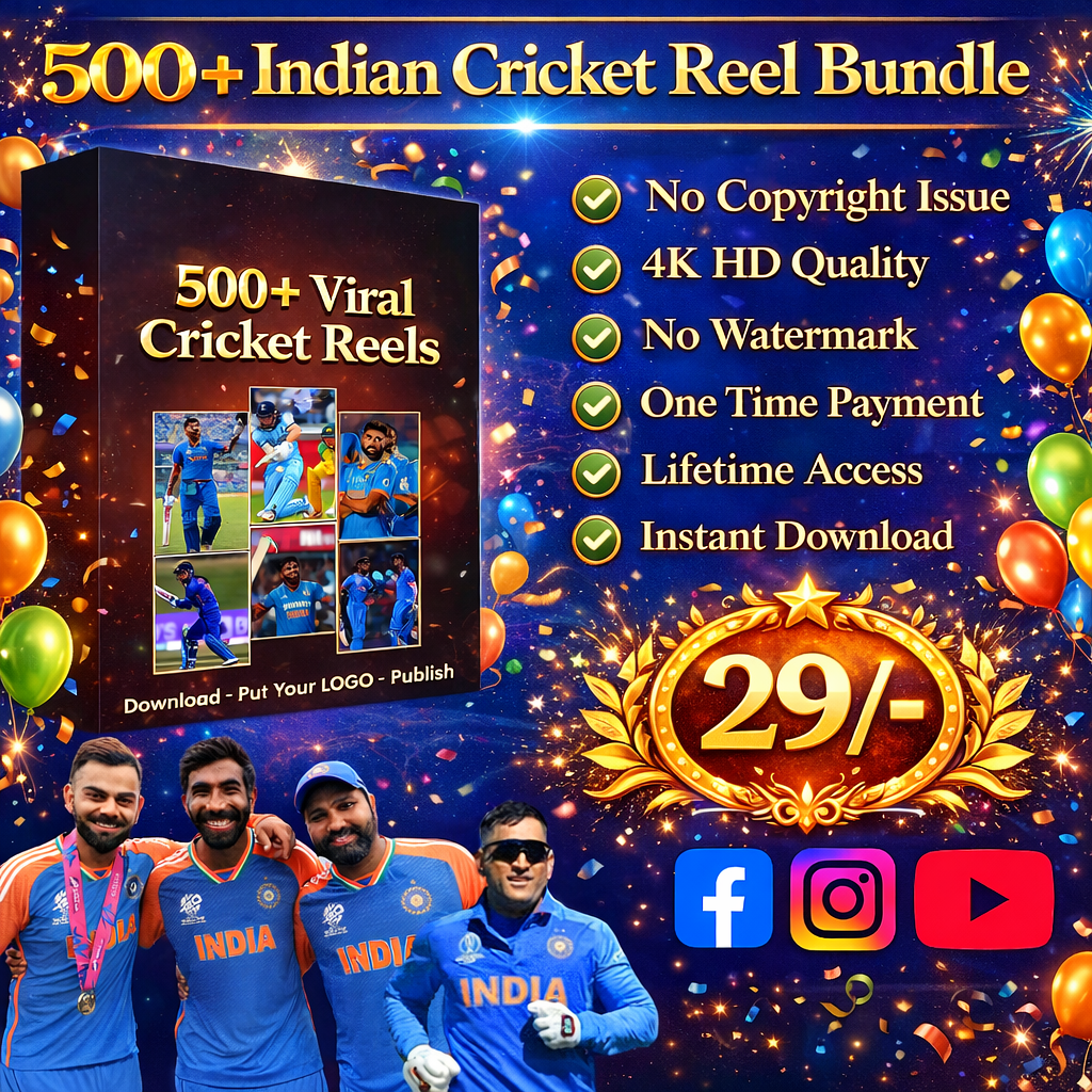 500+ Cricket Reel Bundle