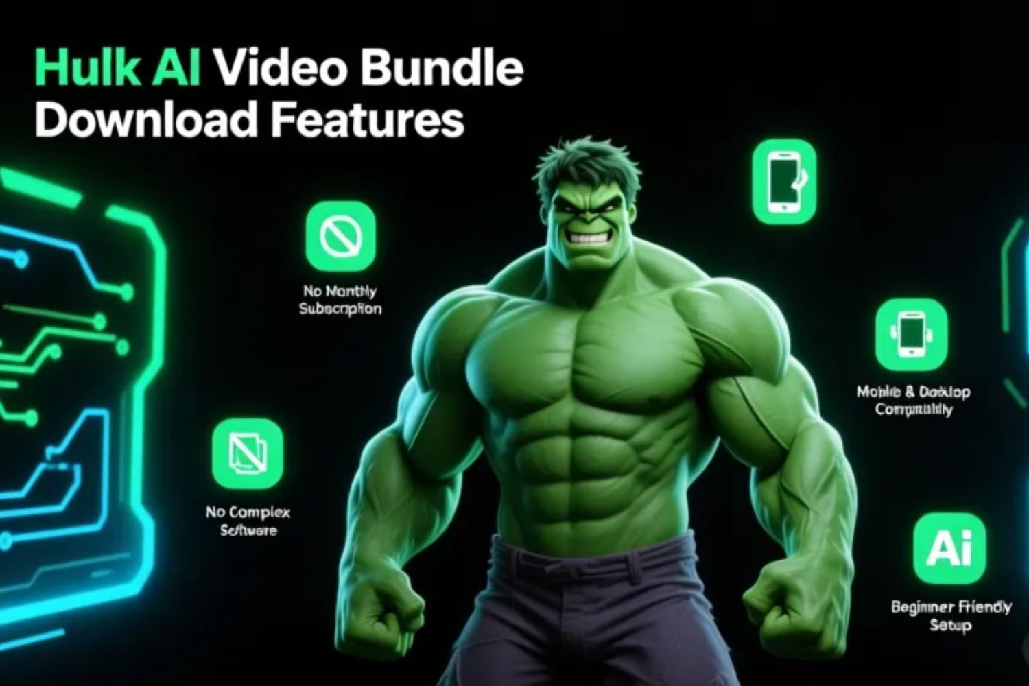 Hulk AI Video Bundle Download Features