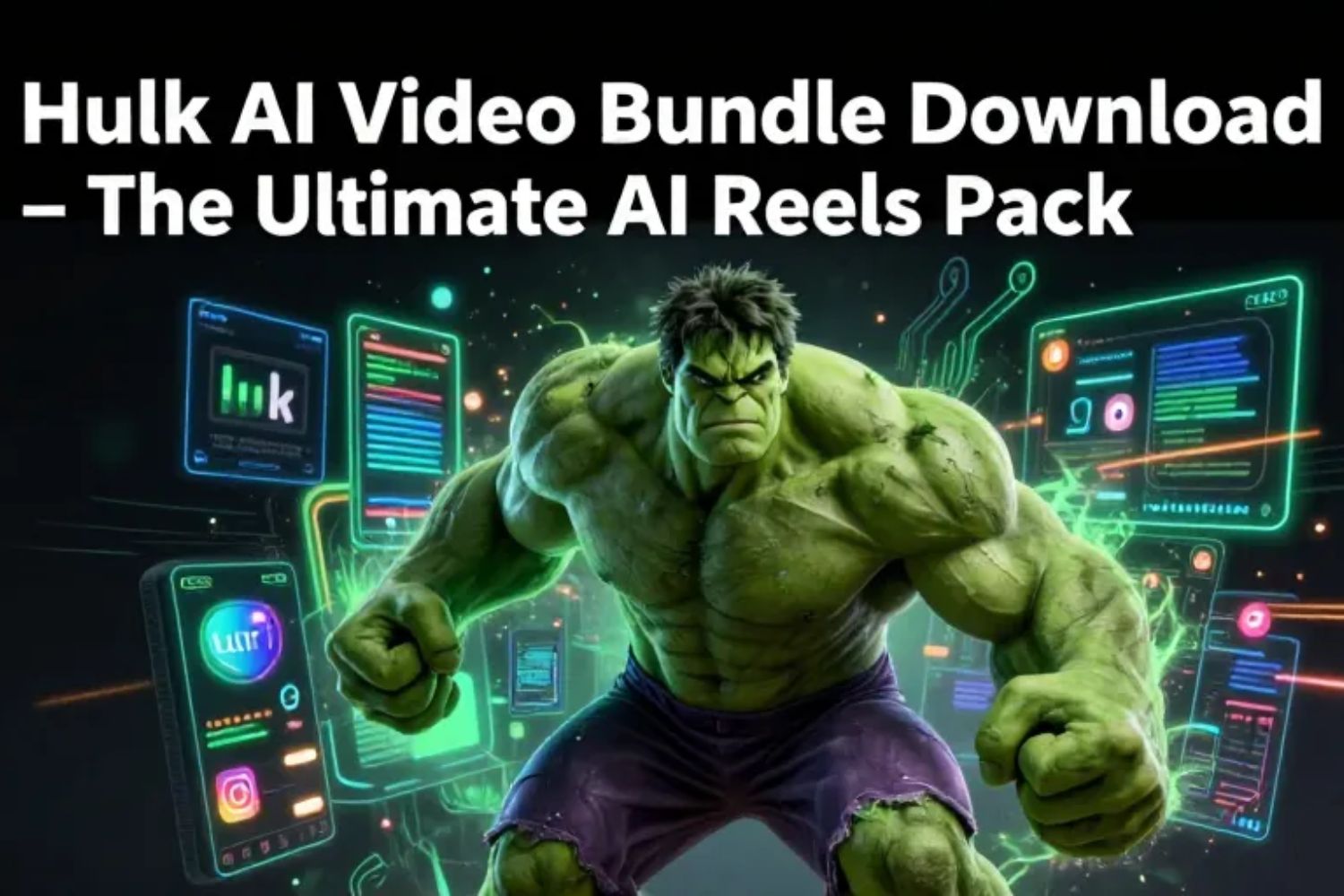Hulk AI Video Bundle Download – The Ultimate AI Reels Pack
