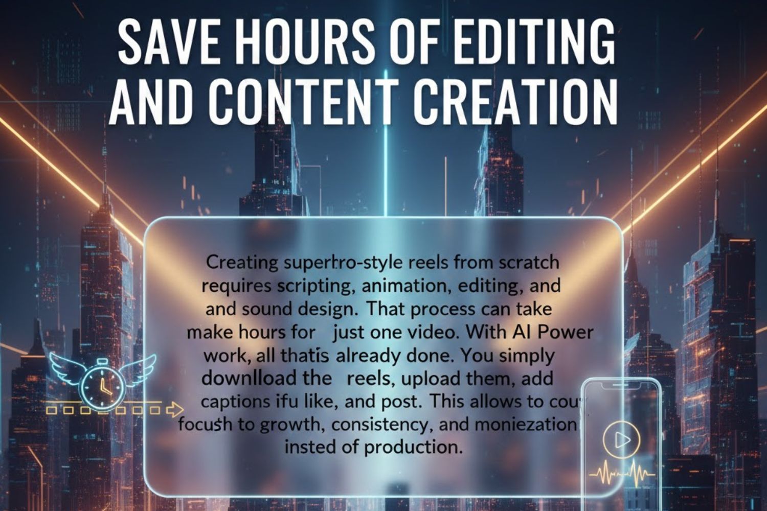 Save Hours of Editing and Content Creation