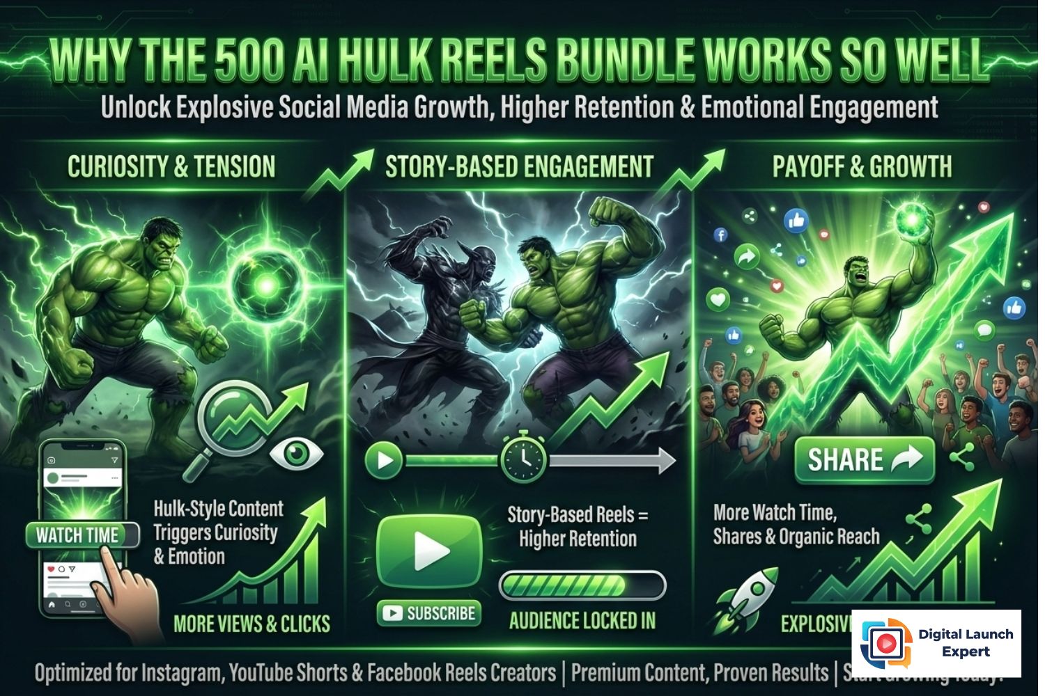 Why the 500 AI Hulk Reels Bundle Works So Well